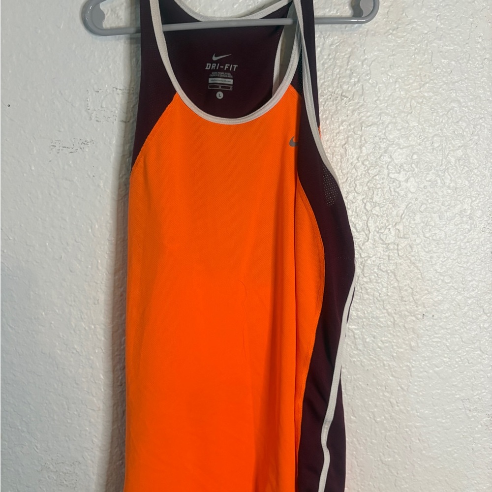 Nike Bright Orange and Deep Purple Tank Top